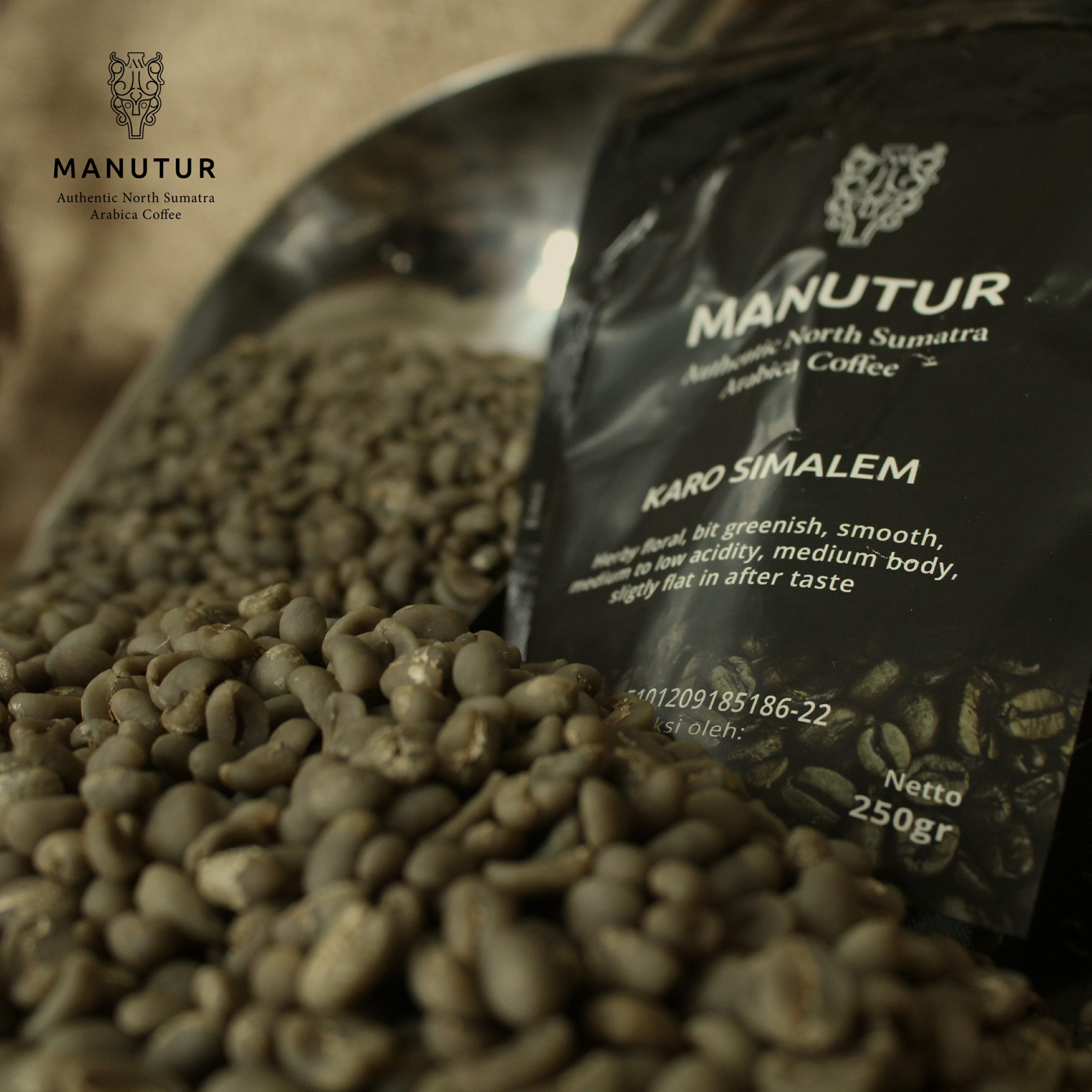 Karo Simalem coffee farm overlooking volcanic soil